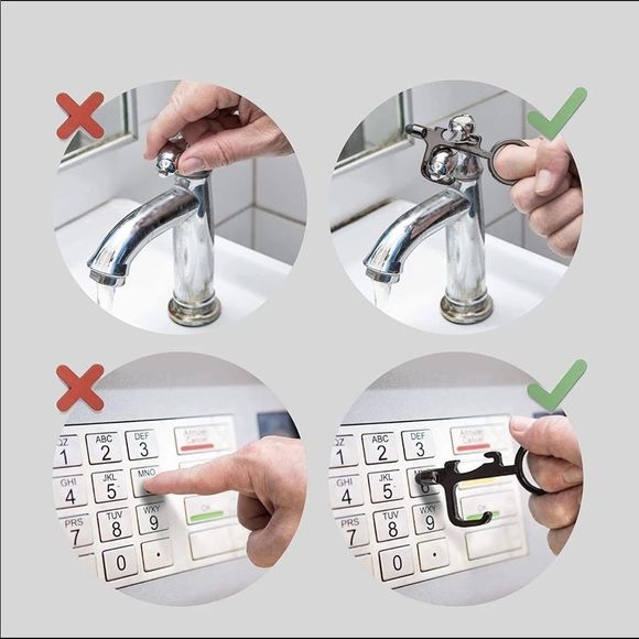 🔥 2 Covid Anti-Germ Hygienic  Keys NWT! - Picture 5 of 6